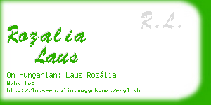 rozalia laus business card